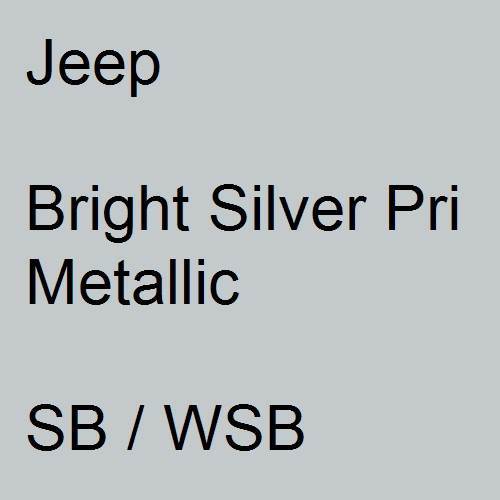 Jeep, Bright Silver Pri Metallic, SB / WSB.